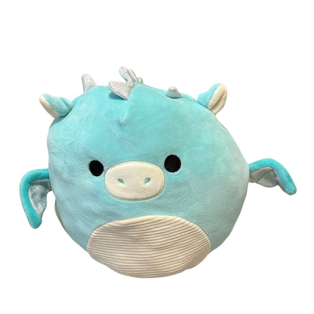 Flip-A-Mallows By Squishmallows Reversible Dragon & Dinosaur Plush Toy 12" Blue